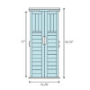 6 ft. 3 in. W x 5 ft. 6 in. D Resin Storage Shed