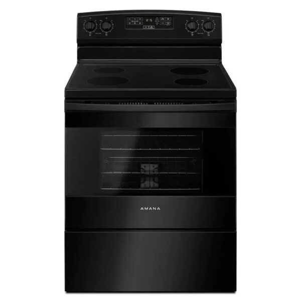 4.8 cu. ft. Electric Range in Stainless Steel Black