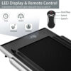 2.5HP 2-in-1 Folding Under Desk Treadmill with Speaker APP Remote Control, Portable Walking Jogging Machine for Home Gym Office