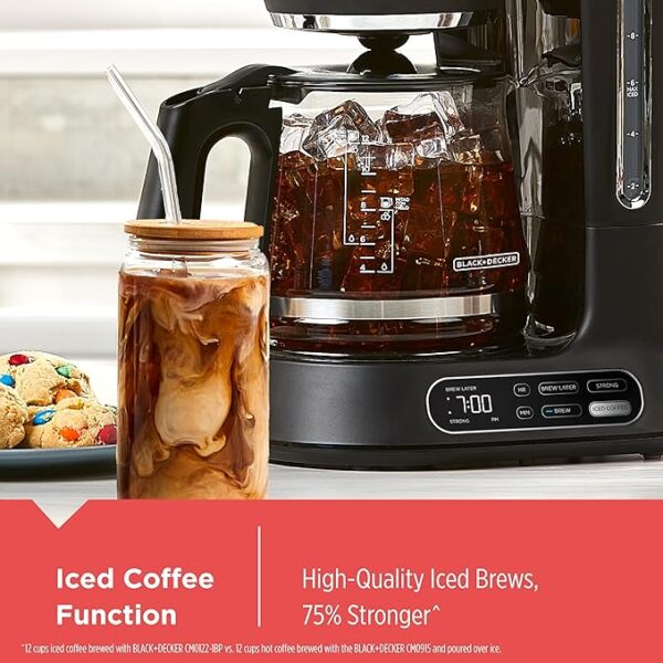 2-1 BLACK+DECKER Split Brew 12-Cup Digital Coffee Maker