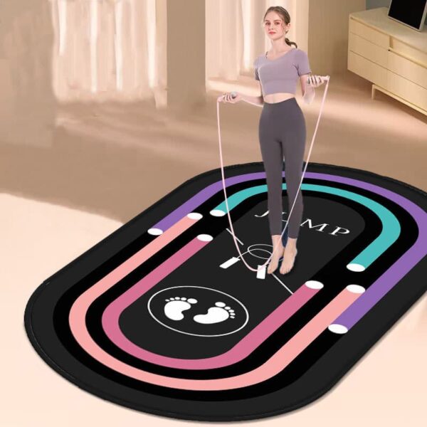 Shockproof Silent Jump Rope Mat for Home Fitness & Yoga Workouts