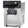 2200W Commercial Ice Cream Machine, 3 Flavor Soft Serve Ice Cream Machine, 5.3-7.4 Gal/Hr, with LCD Touch Screen, Automatic Cleaning, High...