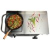 Cuisinart Outdoor Wok Station, 50,000 BTU Propane Outdoor Wok Burner w Prep Table, 14 Carbon Steel Wok for Stir Fry, Searing, BBQ Black