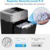 Heavy Duty Paper Shredder, 24-Sheet Cross-Cut Shredder, 40-Min Continuous Running Time, Commercial Grade Shredder for Office, 9-Gallon Big Basket,...