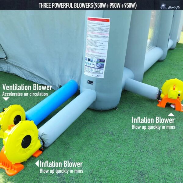 30x20x13Ft Inflatable Paint Booth with Blowers & Air Filter System Professional Spray Tent