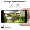 AOSU Security Cameras Wireless Outdoor Home System