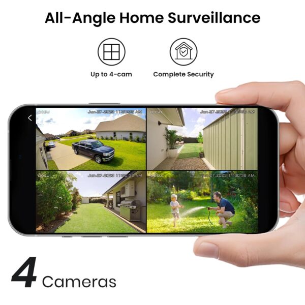 AOSU Security Cameras Wireless Outdoor Home System