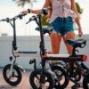 EB3 Electric Bike Adults 21mph, 500W Peak Motor, 270Wh Battery, Rear Suspension, 3 Levels Assist, 14" Folding Ebike for Adults and Teens, Complies...
