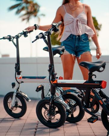 EB3 Electric Bike Adults 21mph, 500W Peak Motor, 270Wh Battery, Rear Suspension, 3 Levels Assist, 14" Folding Ebike for Adults and Teens, Complies...
