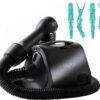 Reverse-Air Hair Dryer with Hair Clips Black