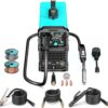 145A MIG Welder, 110V/220V Dual Voltage Gas/Gasless Flux Core MIG Welder/Lift TIG/Stick 3 in 1 Synergic MIG145 9GEN Welding Machine, Flux/Solid...