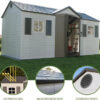Lifetime 6446 Outdoor Storage Shed, 8 x 15 Foot, Desert Sand