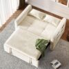 DWVO 3-in-1 Convertible Sofa Bed, 55" Sleeper Sofa with Pull-Out Bed, Cat-Scratch-Proof Fabric Futon Couch with Adjustable Backrest and Side...