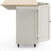 Homestyles Dolly Madison Mobile Kitchen Island Cart, Drop Leaf Breakfast Bar