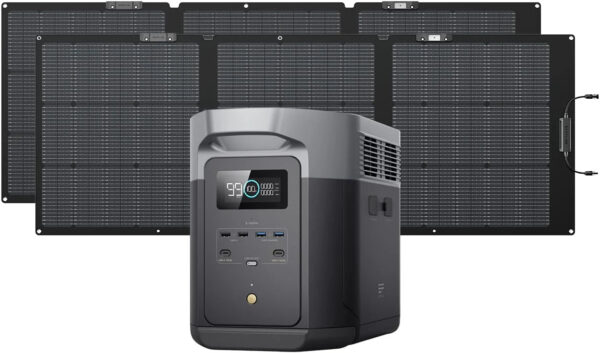 Portable Power Station Delta 2 Max 2400W Solar Generator