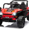 12-volt UTV scooter electric children's play vehicle, single-seat, equipped with a parent remote control, hinged doors, LED lights and Bluetooth...