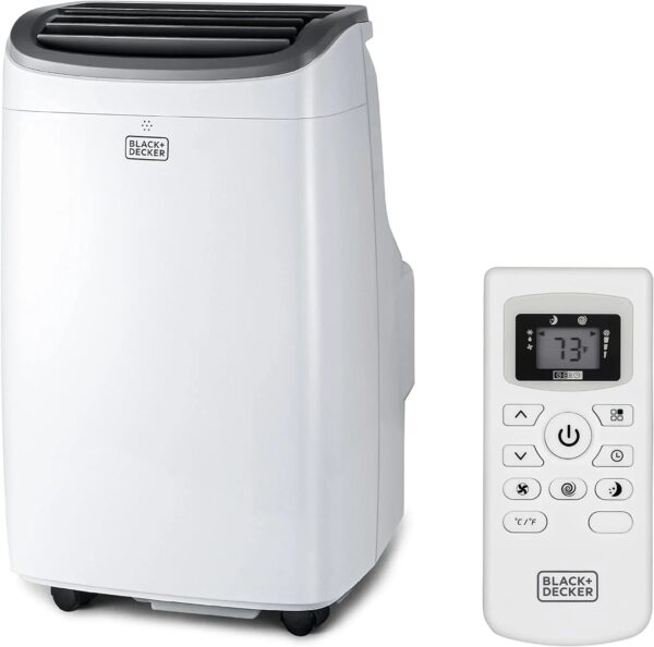 BLACK+DECKER 8,000 BTU Portable Air Conditioner up to 350 Sq.ft with Remote Control