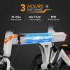 EB3 Electric Bike Adults 21mph, 500W Peak Motor, 270Wh Battery, Rear Suspension, 3 Levels Assist, 14" Folding Ebike for Adults and Teens, Complies...