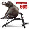 Adjustable Weight Bench - Utility Weight Benches for Full Body Workout, Foldable Flat