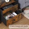 AMHANCIBLE Night Stand Set 2, Nightstand with Charging Station