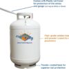 Flame King 420LB ASME Vertical Propane Tank, White