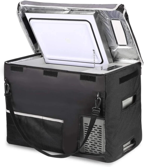 12 Volt Refrigerator 12V Car Fridge 23 Quart Portable Freezer Compressor Cooler 12/24V DC 110~240 Volt AC for Truck Van RV Camper SUV Travel...