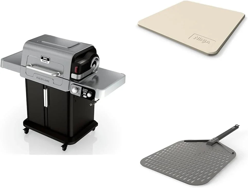 2ac36e1250c8a4df135ea0037533f88ff8b2643fceea8a00da0c4b730aa0f1e1 Ninja FlexFlame, Grill and Smoker, Electric and Propane Grill, Roaster, BBQ Grill, 5-in-1 Cooking System, 3 Burner, Digital Control, Outdoor...