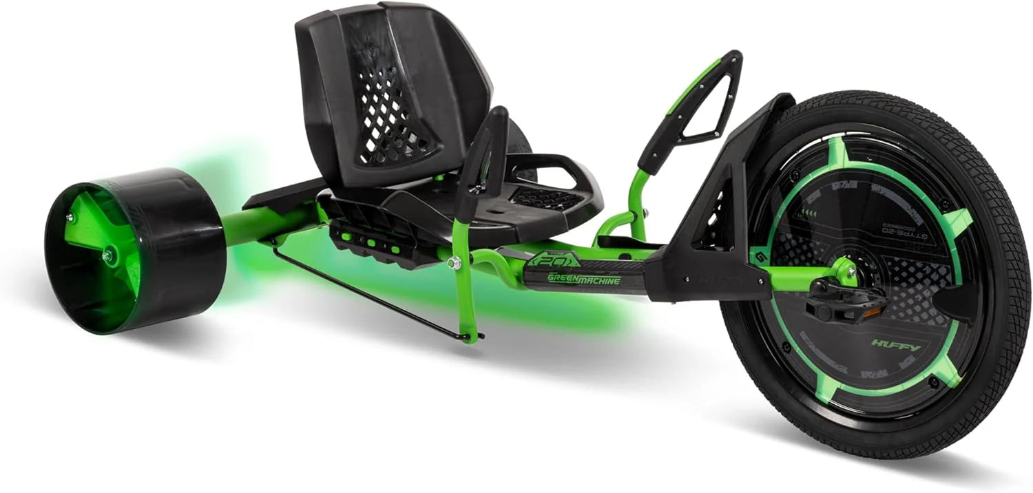 20-inch drift tricycle, with smooth lines and comfortable design, adjustable seat, sturdy steel frame, easy to operate, suitable for children over...