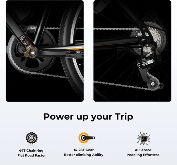 Eb5 Electric Bike 500W Motor 40Miles 20Mph
