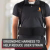 Hoover Commercial Shoulder Vac Pro Backpack Bagged Vacuum Cleaner, with HEPA Media Filter, Lightweight with Extra Long Cord, Chiropractic Design,...