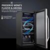 18 Bottle Compressor Wine Cooler Refrigerator w/Lock, Large Freestanding Wine Cellar For Red, White, Champagne or Sparkling Wine, 41f-64f Digital...