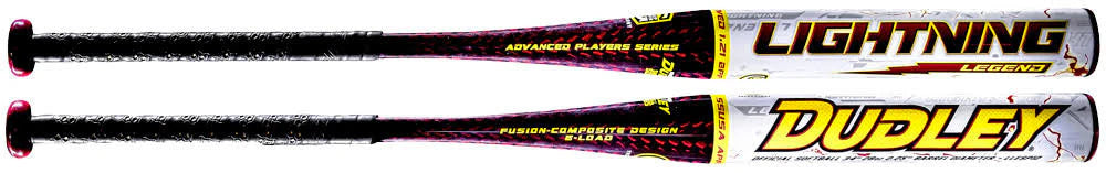 2c2b5049a7c729485ff7eb7dc6be881abceaf158623d3b8724cc31acc3645aea Dudley Lightning Legend LLESP12 34/27 Slowpitch Softball Bat, Fusion Composite, 12 Barrel, End-Loaded, SSUSA Approved