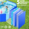 Foldable Pool, Large Non-Inflatable Swimming Pool For Kids,Adult Collapsible Pools Hard Plastic Shell, Oversized Thickened,Portable Folding Kids...