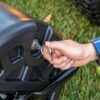 Agri-Fab 45-0604 18" x 48" Tow Behind Poly Lawn Roller 550 lbs Weight with Water, Poly Drum and Steel Frame, with Plug. Designed for Lawn and...