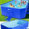 Foldable Pool, Large Non-Inflatable Swimming Pool For Kids,Adult Collapsible Pools Hard Plastic Shell, Oversized Thickened,Portable Folding Kids...