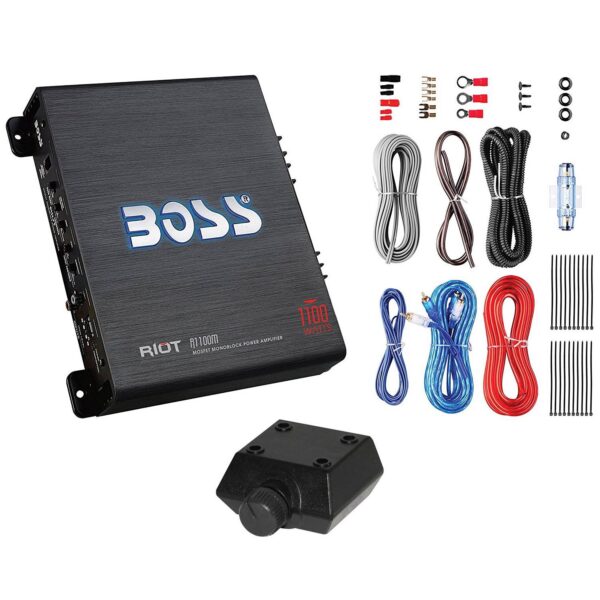 12 1200W Dual Loaded Car Subwoofer & 1100W Amp with Kit & Capacitor