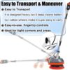 Commercial Floor Scrubber Machine with Brushes and Pads, Heavy Duty Floor Buffer Polisher and Cleaner- Deep Cleaning Tile and Grout, Hardwood...