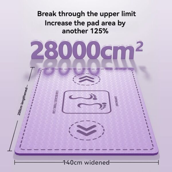 140cm Extra Wide Yoga Mat for Family Fitness & Parent Child Exercise