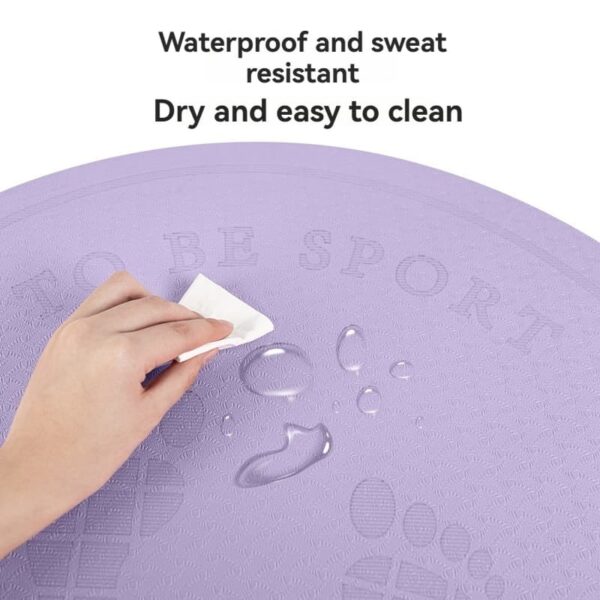 Round Non-Slip Kids Fitness Mat for Balance Training & Indoor Exercise