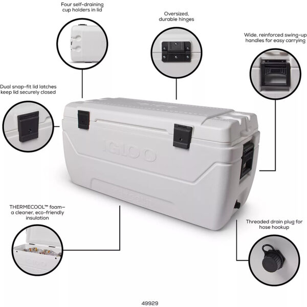 Igloo MaxCold 152-qt. Cooler White 01