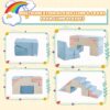 4 in 1 toddler foam climbing blocks, indoor soft climbing and crawling toys