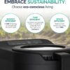 Electric Kitchen Composter 2.5L Odorless Countertop Bin with Clear-View Lid, Smart Food Waste Disposal