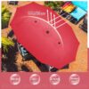 15 ft Large Patio Umbrella with Solar Lights Double-Sided Outdoor Rectangle Market Umbrellas with 36 LED Lights/Base Included/Easy Crank for Patio...