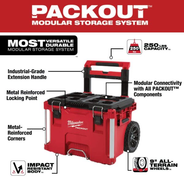 PACKOUT 22 in. Rolling Tool Box, 22 in. Large Tool Box and 22 in. Medium Tool Box 8426-8425-8424