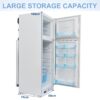 9.4 Cu ft 64 in*H Propane Refrigerator AC 110V Freezer Large Capacity Frigde Camper Motorhome