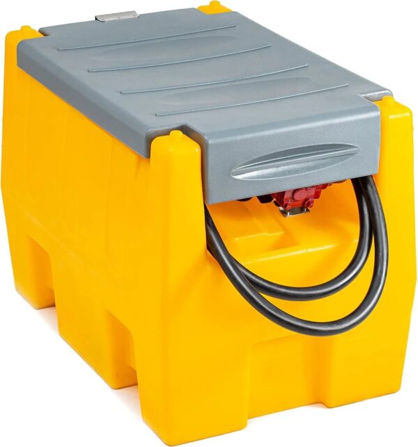 58 Gallon Gasoline Tank, Portable Fuel Tank with 12V Electric Fuel Transfer Pump, 40 GPM Gasoline Fuel Tank with 4 Meters Hose for Gasoline...