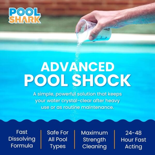 68% Calcium Hypochlorite Pool Shock for Swimming Pools - Chlorine Granules Swimming Pool Shock 50 lbs Bucket - Pool Chlorine for Inground and...