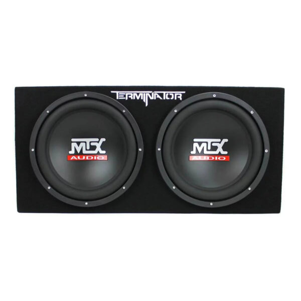 MTX TNE212D 12" Subwoofer (2 Pack) + Monoblock Amplifier (2 Pack) + Amp Wire Kit