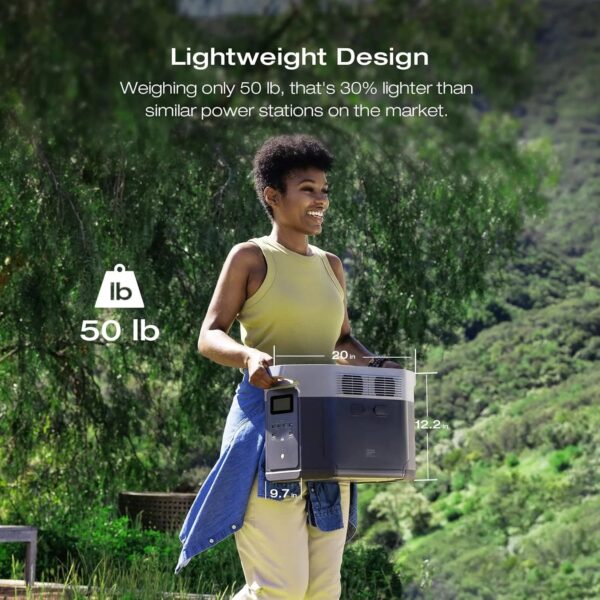 Portable Power Station Delta 2 Max 2400W Solar Generator