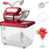660-pound-per-hour commercial ice cube crusher, 300-watt ETL-certified electric ice cone machine, equipped with double blades, safety on/off...